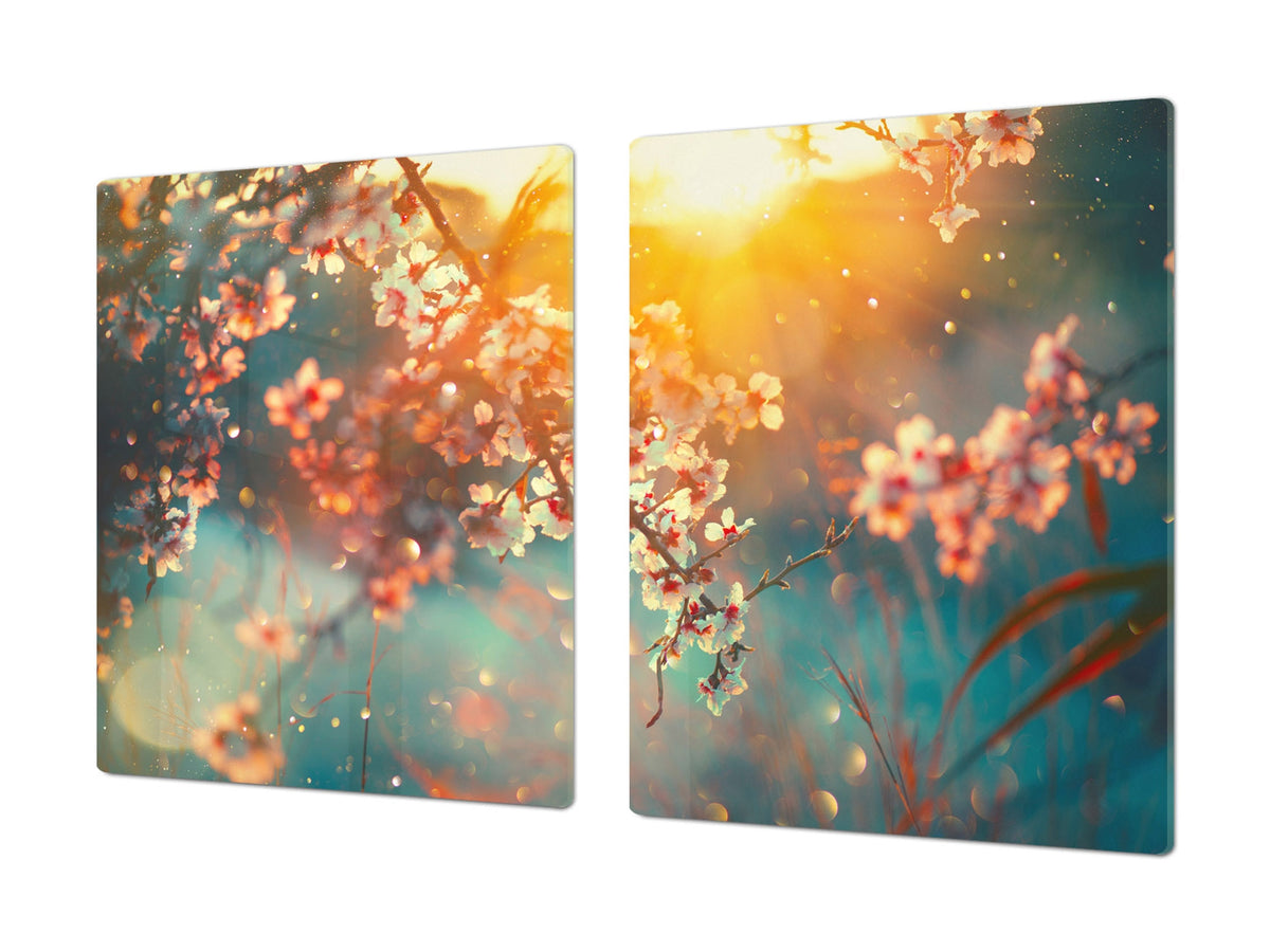 Very Big Cooktop saver - Nature series DD08 Blooming orchard