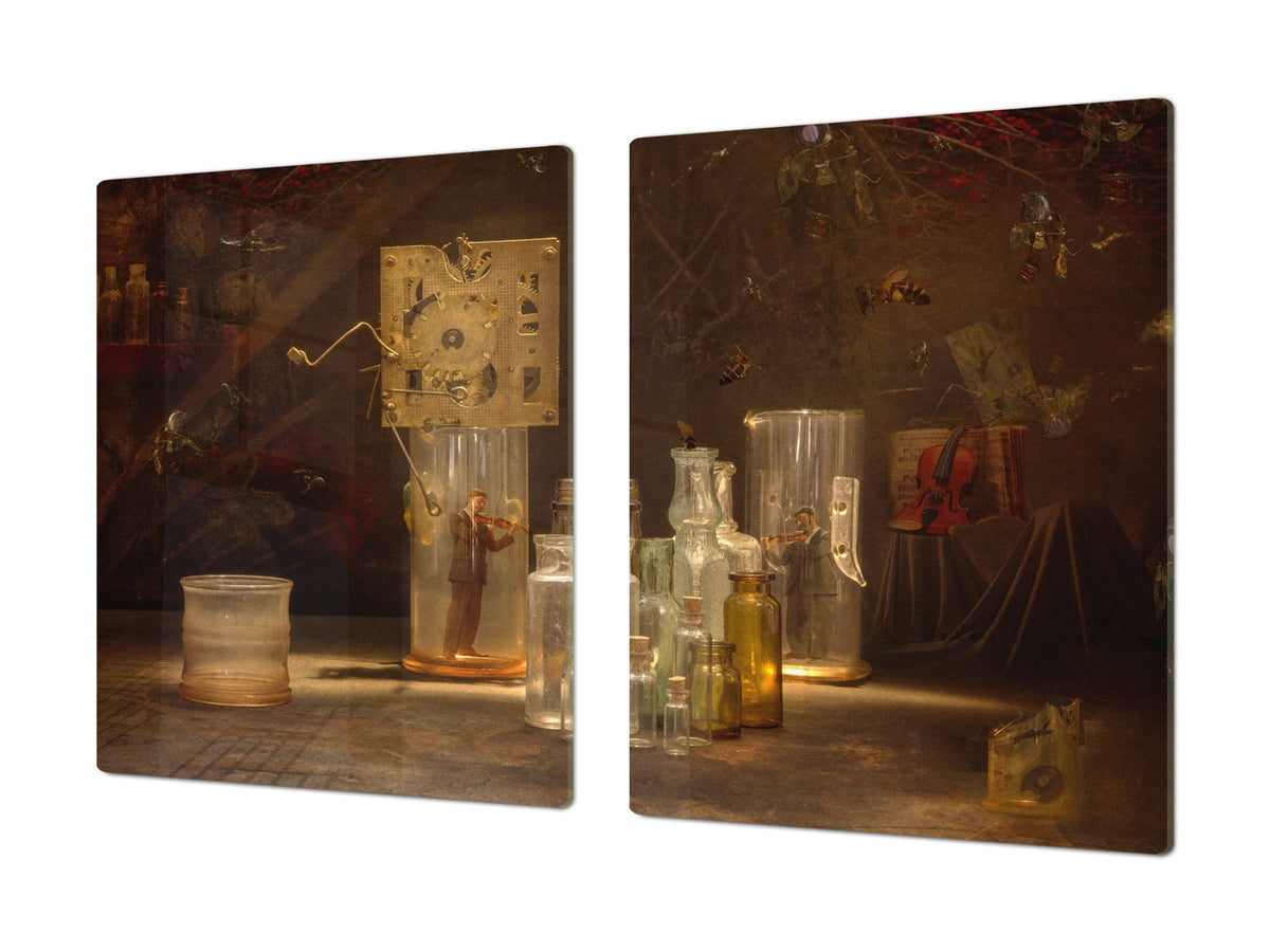 Induction Cooktop Cover – Glass Worktop saver: Fantasy and fairy-tale series DD18 Laboratory