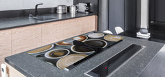 Worktop saver and Pastry Board – Glass Kitchen Board- Coffee series DD07 Coffee 5