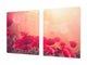 Enorm Schneidbrett aus Hartglas und schützende Arbeitsoberfläche; Flower series DD06B: Poppies 5