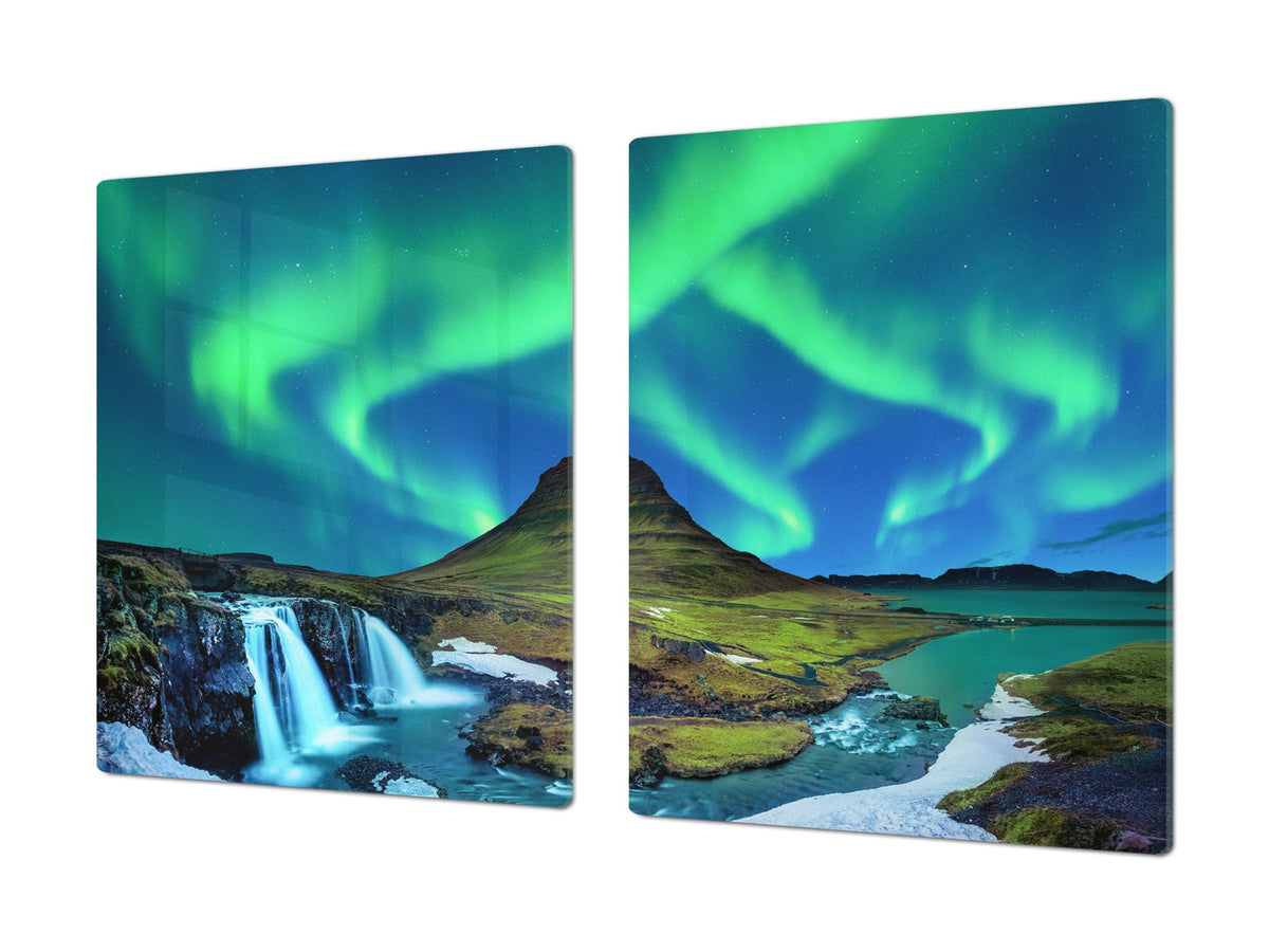 Very Big Cooktop saver - Nature series DD08 Aurora borealis