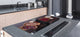 UNIQUE Tempered GLASS Kitchen Board Fruit and Vegetables series DD02 Beans 2