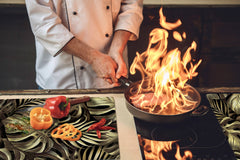 Enorme Cubre vitros de cristal templado - Serie de alimentos DD16 Comida Africa