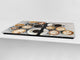 Worktop saver and Pastry Board – Glass Kitchen Board- Coffee series DD07 Coffee 6