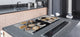 Worktop saver and Pastry Board – Glass Kitchen Board- Coffee series DD07 Coffee 6