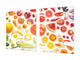 UNIQUE Tempered GLASS Kitchen Board Fruit and Vegetables series DD02 Fruit and vegetables 1
