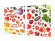 ÉNORME Planche à découper; Série de fruits et légumes DD02: Fruits et Légumes 4