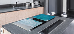 Gigantic KITCHEN BOARD & Induction Cooktop Cover - Water Series DD10 Rough sea