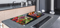 UNIQUE Tempered GLASS Kitchen Board Fruit and Vegetables series DD02 Fruit and vegetables 3