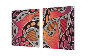Worktop saver and Pastry Board – Cooktop saver; Series: Outside Series DD19 Aboriginal art