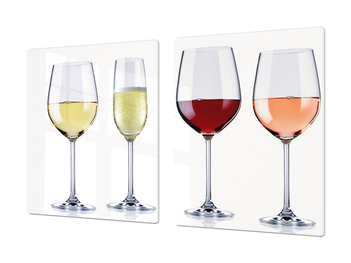 BIG KITCHEN PROTECTION BOARD or Induction Cooktop Cover - Wine Series DD04 Wine tasting 1