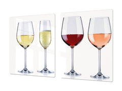 BIG KITCHEN PROTECTION BOARD or Induction Cooktop Cover - Wine Series DD04 Wine tasting 1