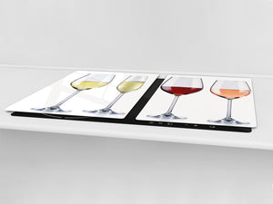 BIG KITCHEN PROTECTION BOARD or Induction Cooktop Cover - Wine Series DD04 Wine tasting 1