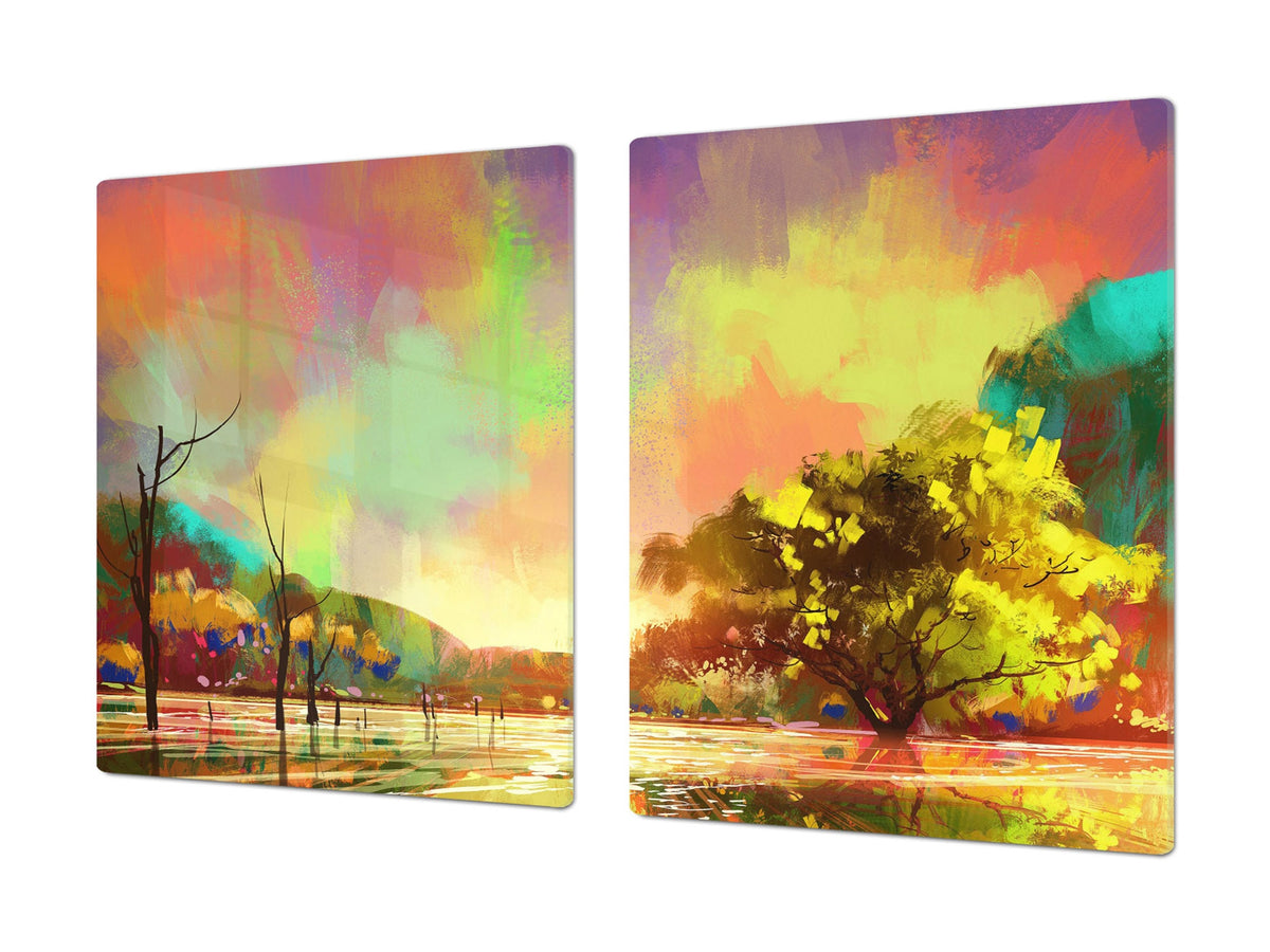 Impact & Shatter Resistant Worktop saver- Image Series DD05B Colorful park