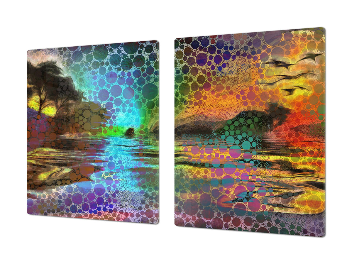 Worktop saver and Pastry Board – Cooktop saver; Series: Outside Series DD19 A colorful picture