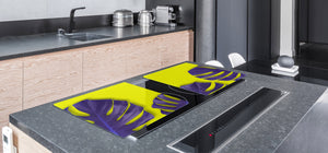 Worktop saver and Pastry Board – Cooktop saver; Series: Outside Series DD19 Violet leaves 2