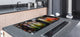 LARGE CUTTING BOARD and Cooktop Cover – Worktop saver;  Drinks  Series  DD11 Colorful drinks 2