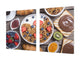 Enorm Küchenbrett aus Hartglas und Induktionskochplattenabdeckung; Food series DD16: Sweet breakfast 2