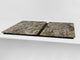 Salvaencimera Extra-Grande de vidrio templado - Serie de la Textura DD20 Rocas