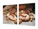 Riesig Mehrfunktional Hartglas Gehärtetes - Abdeckplatte für Induktionskochfeld; Bread and flour series DD09: Breads 6