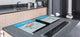 Gigantic Worktop saver and Pastry Board - Tempered GLASS Cutting Board Animals series DD01 Flamingos