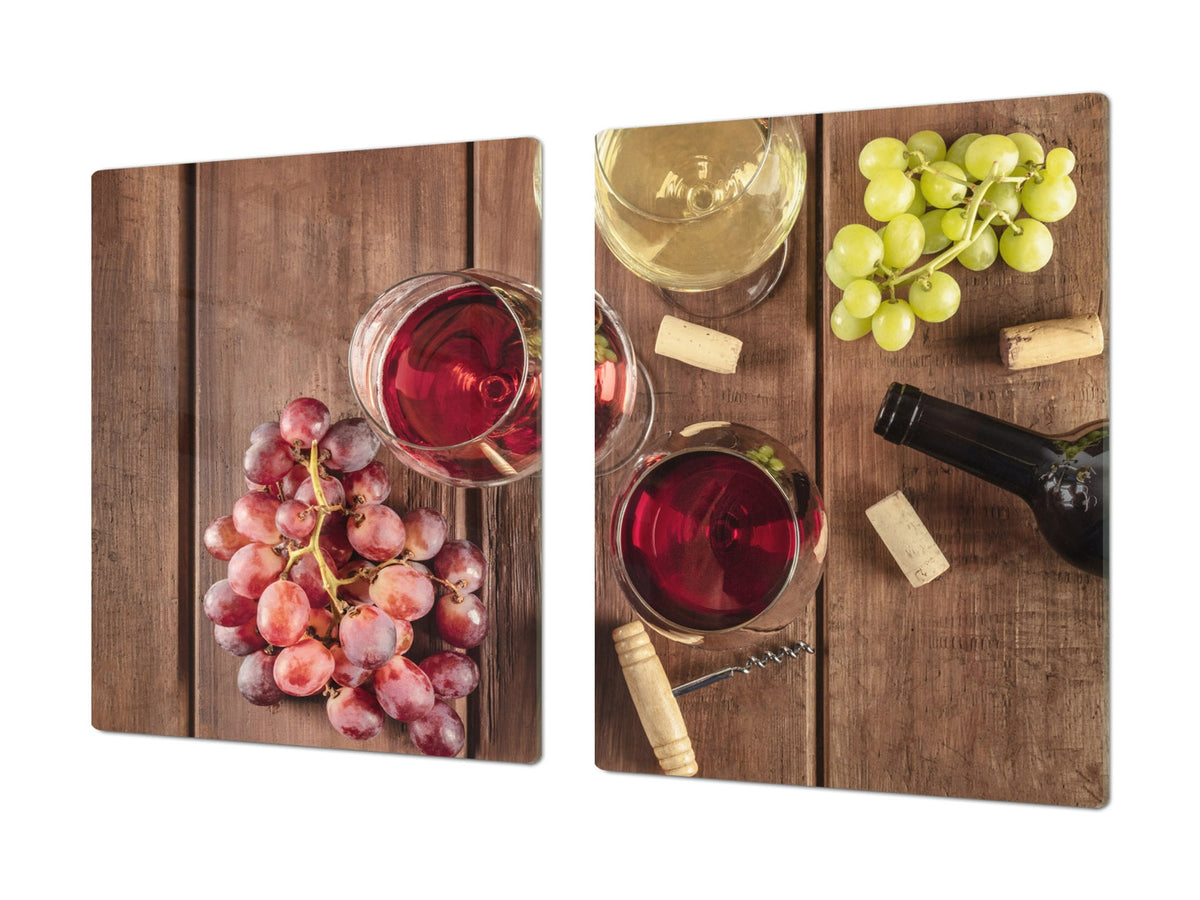 BIG KITCHEN PROTECTION BOARD or Induction Cooktop Cover - Wine Series DD04 Wine 1