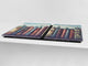 Cubierta de la placa de inducción - Protector de encimera de vidrio: Fantasía y serie de cuento de hadas DD18 Casitas De Libros