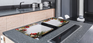 HUGE TEMPERED GLASS COOKTOP COVER - DD30 Christmas Series: Christmas decoration
