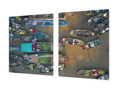 Very Big Cooktop saver - Nature series DD08 Asian boats