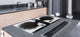 HUGE TEMPERED GLASS COOKTOP COVER - Egyptian Series DD15 Double buns