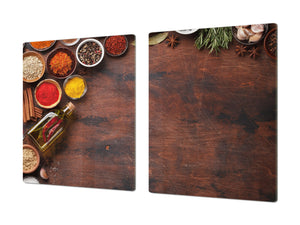 Cutting Board and Worktop Saver – SPLASHBACKS: A spice series DD03B Colorful spices 3