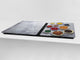 UNIQUE Tempered GLASS Kitchen Board Fruit and Vegetables series DD02 Grains 2