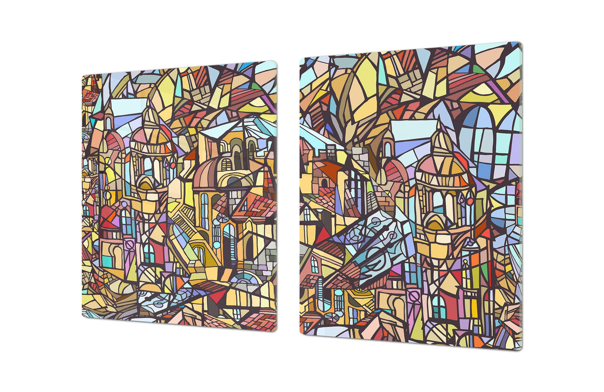 Worktop saver and Pastry Board – Cooktop saver; Series: Outside Series DD19 Gothic city