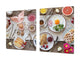 BIG KITCHEN BOARD & Induction Cooktop Cover – Glass Pastry Board - Food series DD16 Breakfast 7