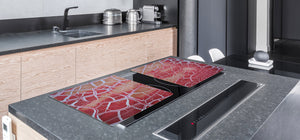 Impact & Scratch Resistant Glass Cutting Board and worktop saver; Texture Series DD20 Texture 3