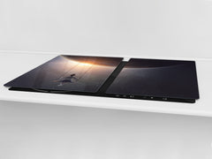 Induction Cooktop Cover – Glass Worktop saver: Fantasy and fairy-tale series DD18 Swing in cosmos