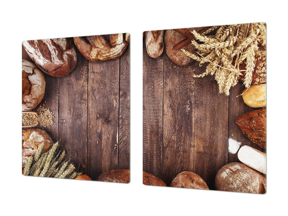 HUGE TEMPERED GLASS CHOPPING BOARD – Bread and flour series DD09 Breads 8
