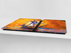 Impact & Shatter Resistant Worktop saver- Image Series DD05B Ship at sea 2