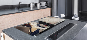 Impact & Shatter Resistant Worktop saver- Image Series DD05B Woman with a cigarette