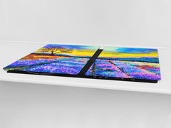 Impact & Shatter Resistant Worktop saver- Image Series DD05B Heather field