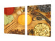 Sehr groß Küchenbrett aus Hartglas und Kochplattenabdeckung; A spice series DD03A: Spices 3