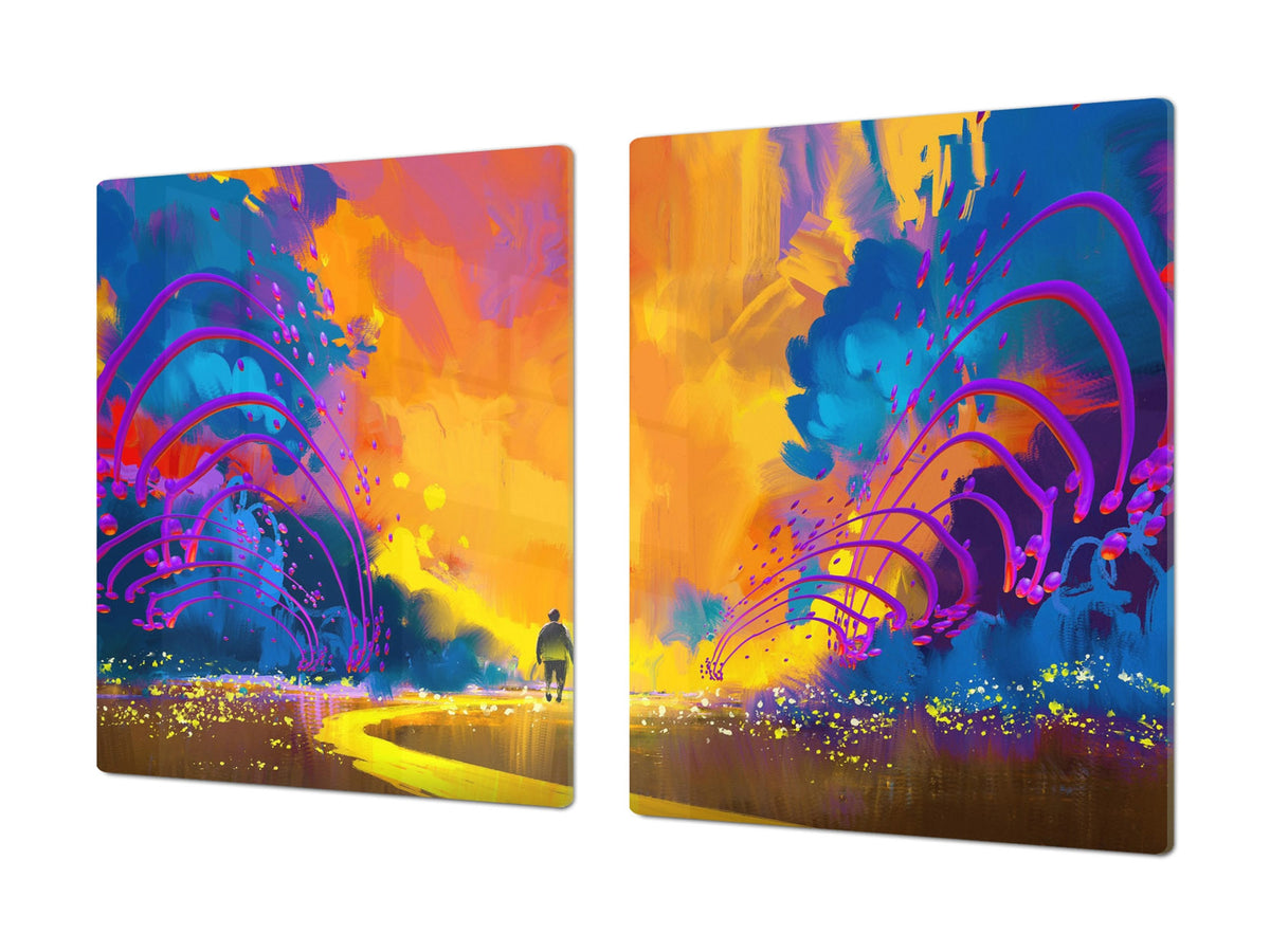 Induction Cooktop Cover – Glass Worktop saver: Fantasy and fairy-tale series DD18 The last way