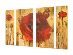 Protector de encimera resistente a golpes y roturas- Serie de imágenes DD05B Amapolas 7