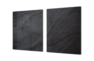 ENORMOUS  Tempered GLASS Chopping Board - Induction Cooktop Cover DD36 Textures and tiles 2 Series: Dark granite