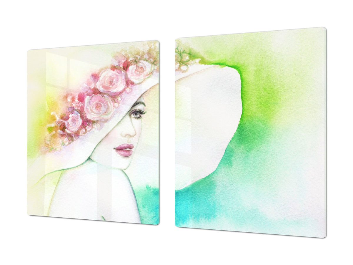 Impact & Shatter Resistant Worktop saver- Image Series DD05B Woman 7