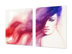 Impact & Shatter Resistant Worktop saver- Image Series DD05B Woman 3