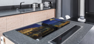 GIGANTIC CUTTING BOARD and Cooktop Cover- Image Series DD05A Evening in the bay