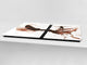 Protector de encimera y tablero de repostería - Tablero de cocina de vidrio - Serie de café DD07 Surfista En Cafe