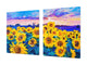 Riesig Kochplattenabdeckung Stove Cover und Schneideplatten; Series of Images DD05B: Sunflowers 5