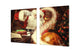 Riesig Schneidbrett aus Hartglas und schützende Arbeitsoberfläche; DD30 Weihnachtsserie: Santa's Zauber